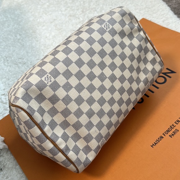 🔥✨Authentic💎✨Louis Vuitton Speedy 30 Damier Azur - Picture 15 of 16
